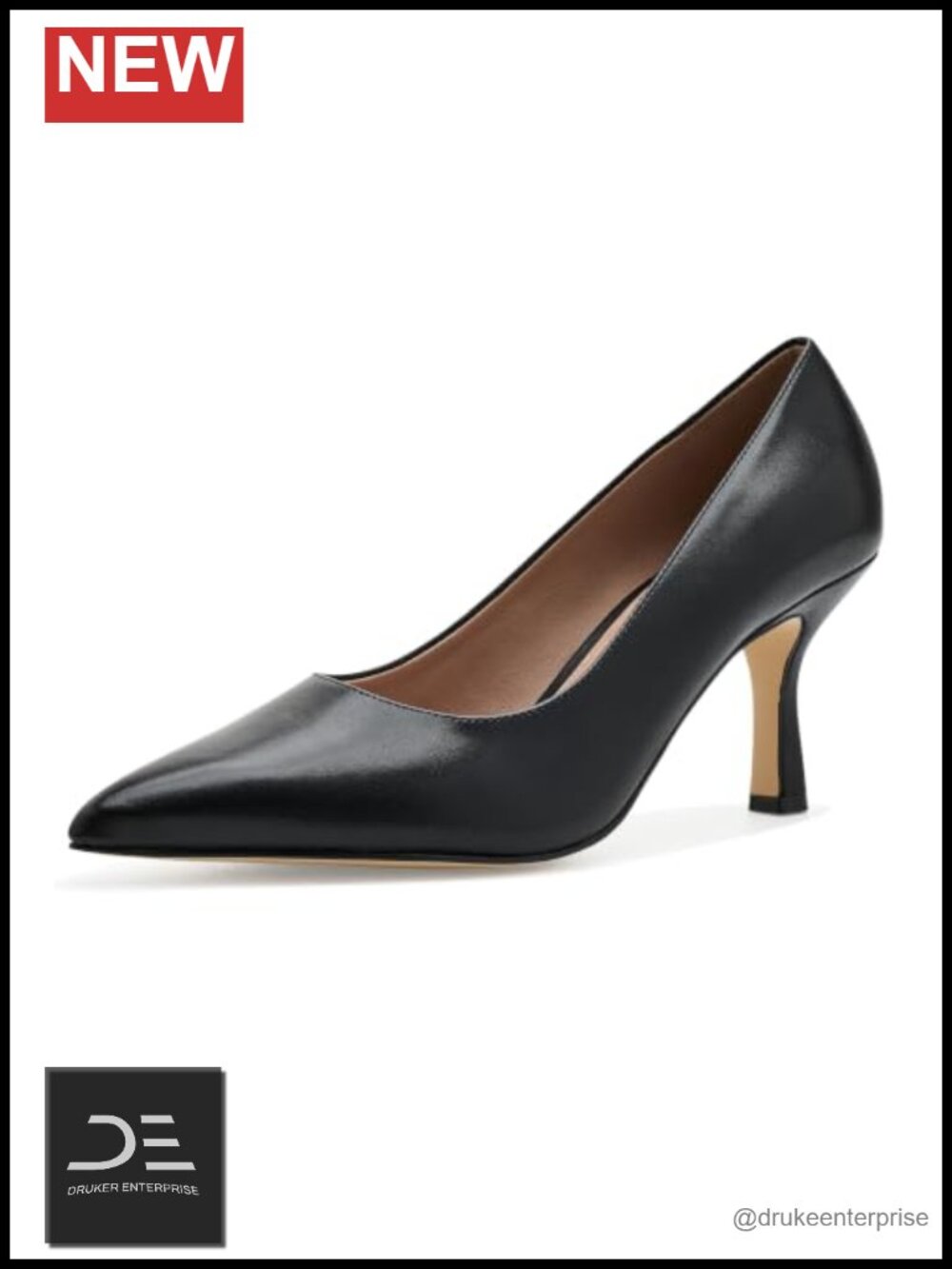 Leather Pump Luxury Heels Grand Lux Technology Round Toe Stiletto